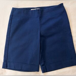 Trina Turk women’s Corbin Stretch Cotton Shorts Side Zip Size 6 8”inseam EUC